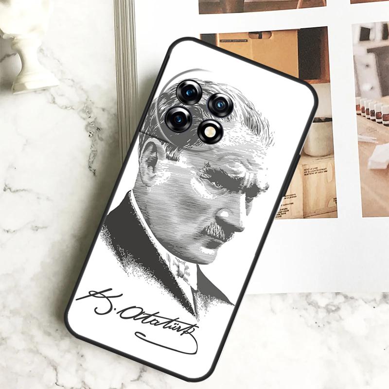 Mustafa Kemal Ataturk Hülle Für OnePlus 12R 12 11 9 10 Pro 10R 9R 8T 10T Nord CE 2 3 Lite 2T N10 N20 N30 CE4 Cover