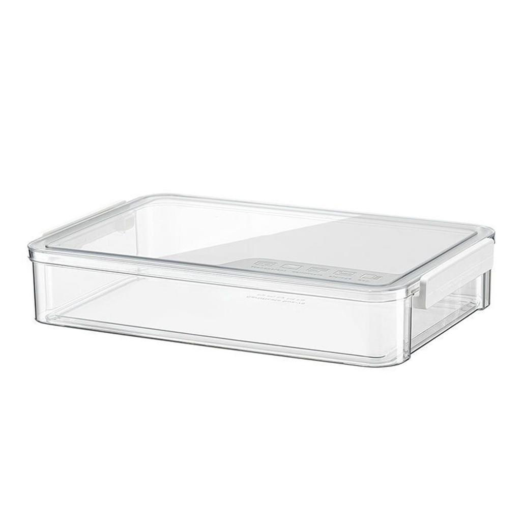 Transparent ID Storage Box Multi Functional Clear ID Storage Organization Box with Latching Lid for
