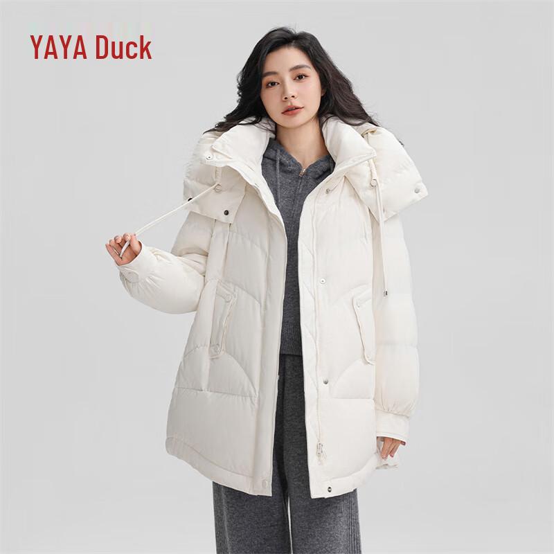

YAYA Женский утолщенный пуховик средней длины с капюшоном M