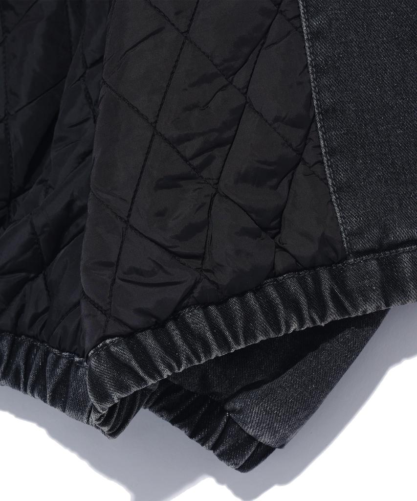 Annoyed Daily Denim Padded Hoodie Zip-Up Lq1Ju024_Black