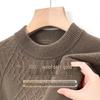 Hengyuanxiang Men's Pure Wool High-Neck Pullover Sweater