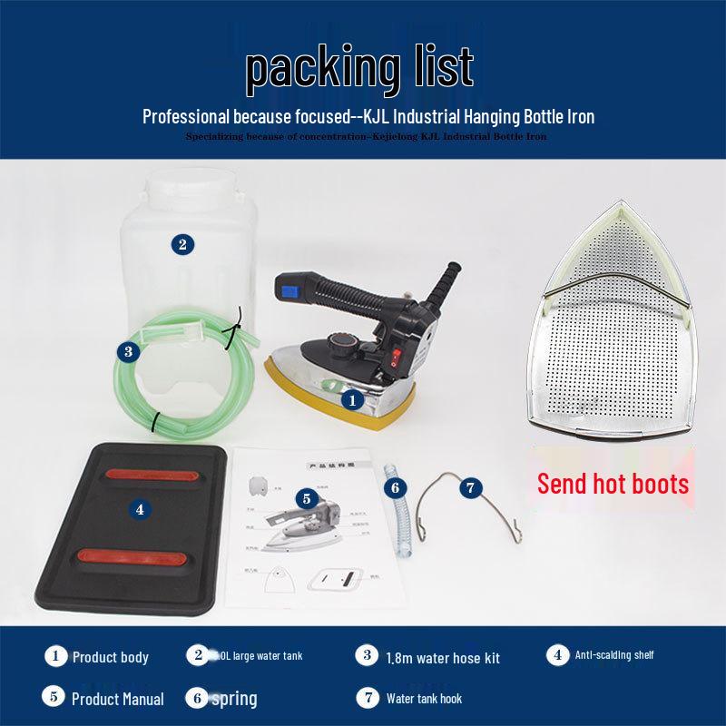 Kejie Long High-Power Professional Hanging Steam Iron for Home and Industrial Use