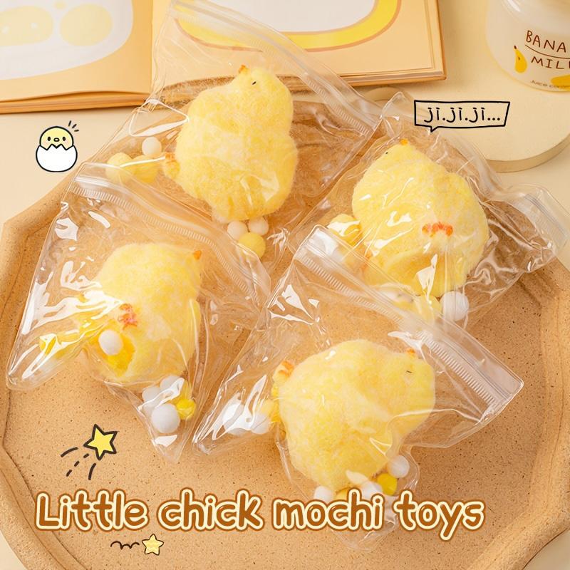 Cute Handmade Yellow Chick Anti Stress Squishy Toy Ultra Soft Decompression Pinch Fidget Toys For Adults Children Festival Gifts