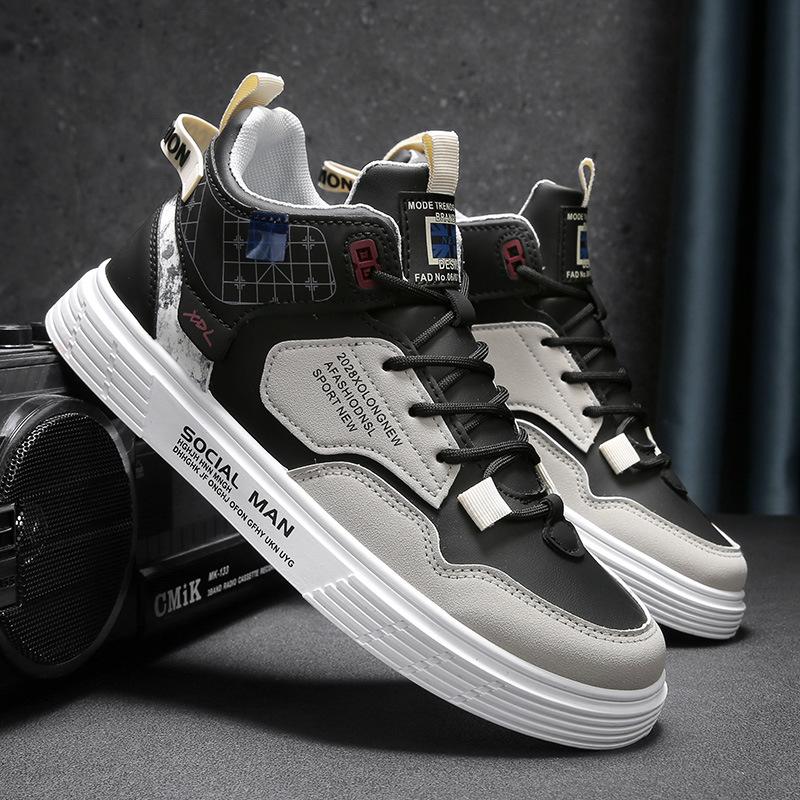Autumn and winter men's shoes high-top board shoes casual men's sports and leisure shoes