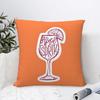 Home Decor Aperol Spritz Themed Decorative Pillow Covers Pattern Cushion Cover Suitable For Sofa Bedroom Car Pillow Cover
