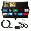 4K 1080P HD Hexagonal TV Antenna - Powerful Signal Amplifier Ultra Clear for Smart/Old TV Long Range Wide Compatibility
