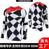 Men Women Long Sleeve Motorcycle Riding Shirt Off-Road Trail Cycling Breathable Quick-Dry Top In Plaid