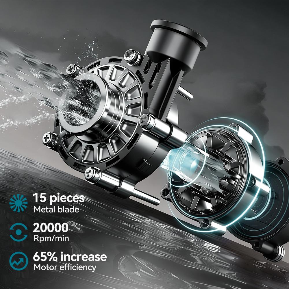 Yofidra Pistola Idropulitrice Elettrica ad Alta Pressione 250Bar 2500W Pulitore per Giardino e Industria Pistola a Spruzzo Lavatrice Acqua Ugello Regolabile 180°