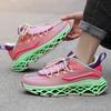 High Quality Men Women Running Shoes With Thick Soles Cushioned Mesh Lace Up Breathable Casual Shoes Luxurious Simple Sneakers