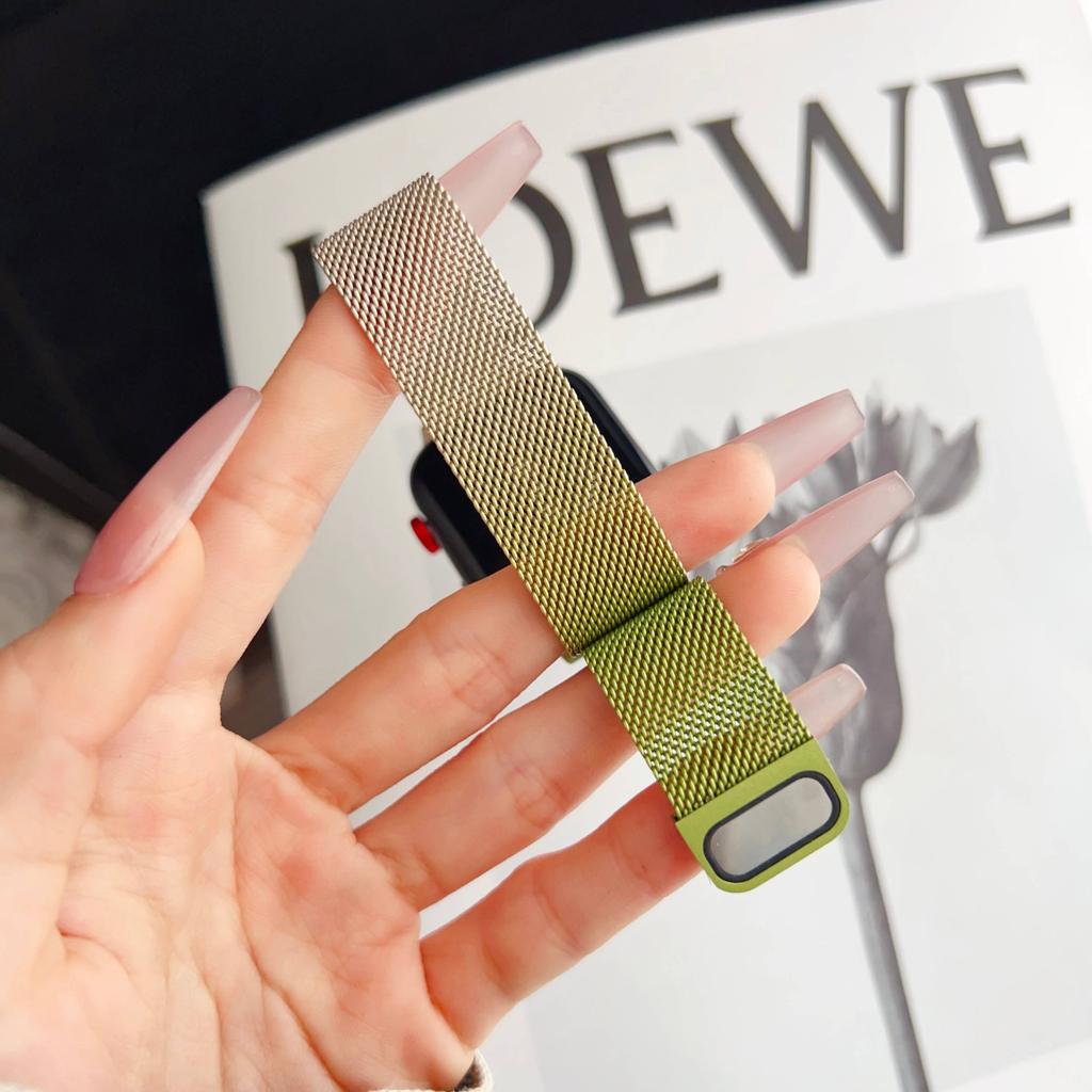 Milánský magnetický řemínek s přezkou pro Huawei Watch Fit4 Pro náramek s poutkem na zápěstí pro Huawei Fit3 nerezový pásek