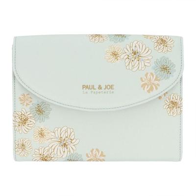 Maternal and Child Health Notebook Medication Notebook Case Bellows Type Paul Joe La Puppetry Chrysanthemum Mint [Marks] / / & PAJ-PO8-MI