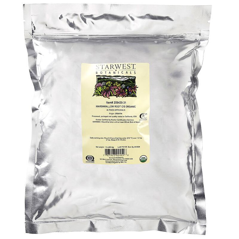 Organic Marshmallow Root C/S, 1 lb (453.6 g)