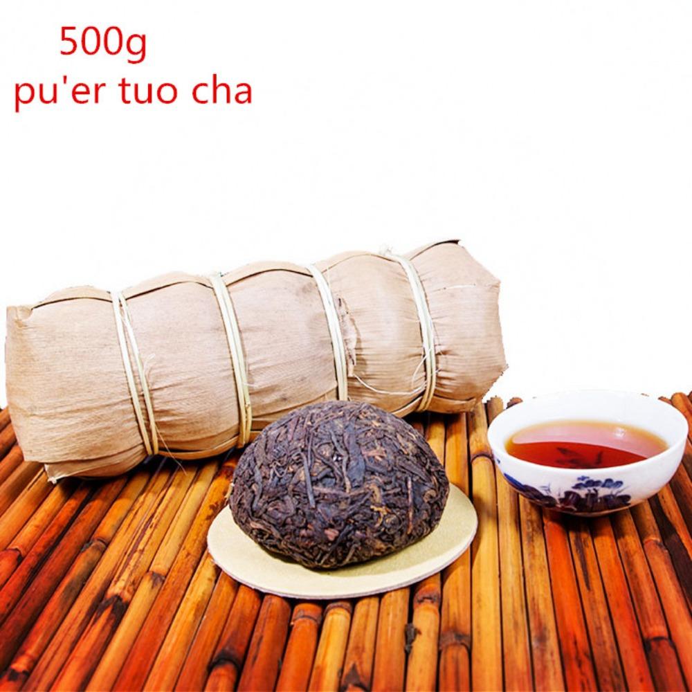 5pcs Ripe Pu erh Tea Yunnan 500g Organic Black Tea Premium Health Drink