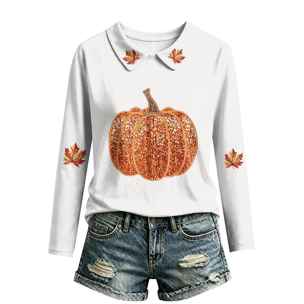 Top Casual da Donna a Manica Lunga con Scollo 2026 - Moda per l'Uso Quotidiano