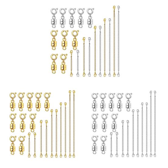 20 Pcs Magnetic Jewelry Clasps And Necklace Extenders Set Magnetic Necklace Clasp
