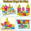 Magnetic Building Blocks Construction Set DIY Montessori Sensory Educational Toy For Boys Girls Kids Gift 26/38PCS With Iron Box