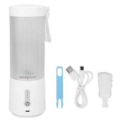 Exprimidor eléctrico portátil de 450 ml, batería de 4000 mAh, con carga USB, ideal para viajes.