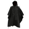 Poncho da pioggia Nero Tessuto Ripstop Stile Militare USA MIL-TEC - - -