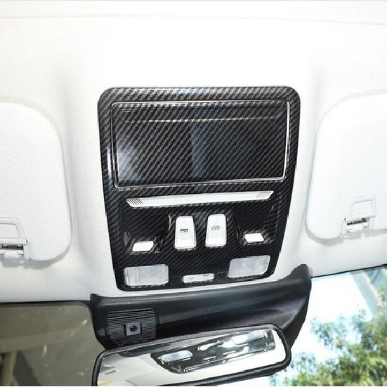 For - Ford Bronco Sport Carbon Roof Reading Light Lamp Panel Cover Trim