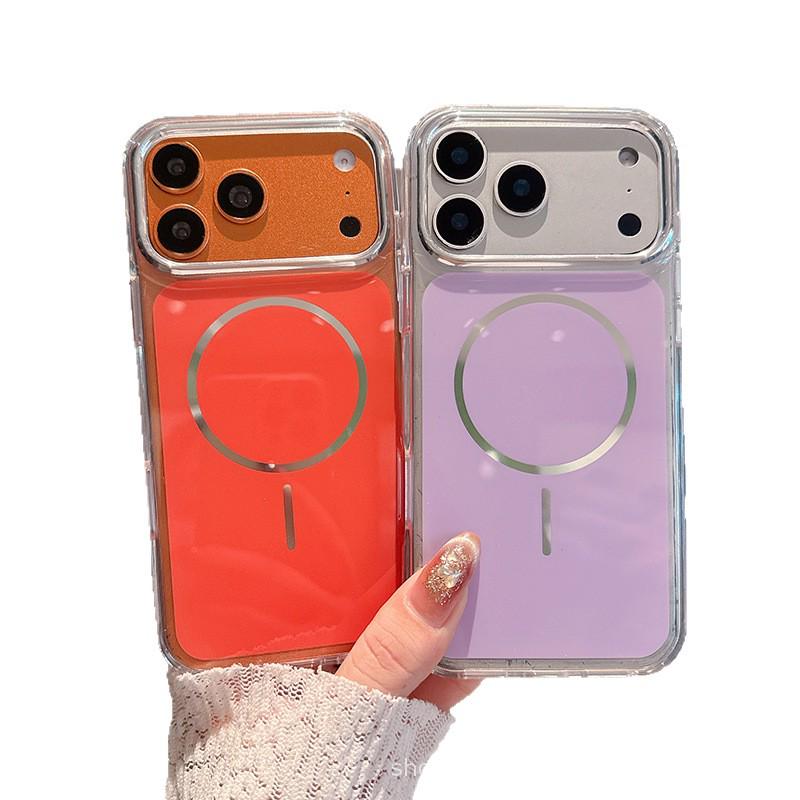 

Magnetic IMD Protective Case for iPhone 17 Pro Max - Thickened Anti-drop Simple Design 16