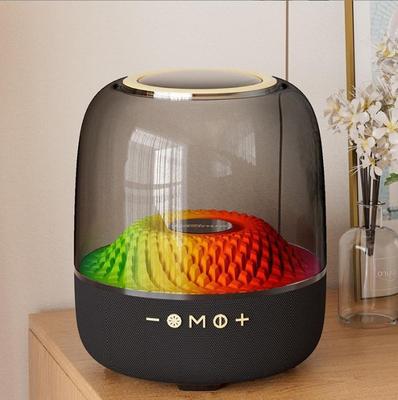LP90 Transparent Glass Bluetooth Speaker with Colorful Sound and Home Surround Subwoofer