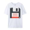 Floppy Computer Disk Herrenkleidung Luxus T-Shirt Street Schwarzes T-Shirt Herren T-Shirts Übergroß Buchstabe