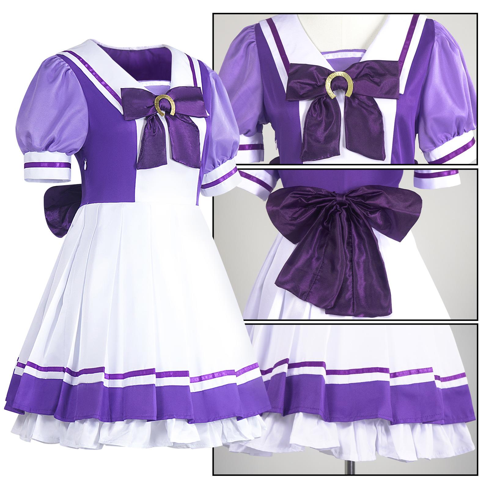 Hübsches Derby Treson Schuluniform Cosplay Kostüm Damen Schuluniform Komplettes Set Anime Bühnenperformance Kostüm S blue