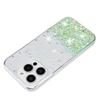 For iPhone 16 Pro Case Sparkle Sequins Luminous Epoxy TPU Phone Cover