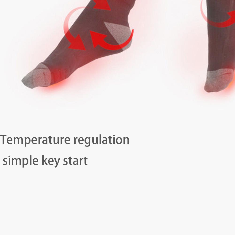Elektrische Heizsocken Schnellheizend Winter Warm Thermosocken Batteriebetrieben Kälteschutz Skisocke für Radfahren Camping Schlittschuhlaufen
