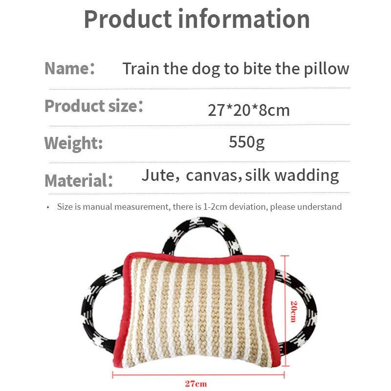 Dog training coarse linen tear-resistant bite pillow pounce on molars and molars German Wrangler training Dog Bite Stick