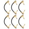 6 Pcs Guitar Effect Pedal Cable 15cm 6 Inch 14 Inch Right Angle Guitar Patch Cable for Microphone