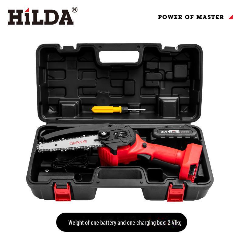 HILDA Household Electric Chainsaw: New Lithium Battery-Powered Garden Tool