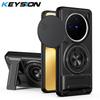 KEYSION Custodia Magnetica per Telefono per VIVO X200 Pro 5G Protezione Fotocamera a Scorrimento Supporto Verticale Anello a 360° Cover Antiurto per VIVO X200
