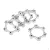 5Pcs Bike Freewheel Threaded Hubs Disk,Flange Adapter Bicycle Disk Rotor Hub Nut