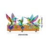 Bird Wooden Diamond Art Hanging Hooks with 3 Hooks Rhinestone Painting Coat Hook DIY Diamond Painting Art Hooks DIY Crafts Decor