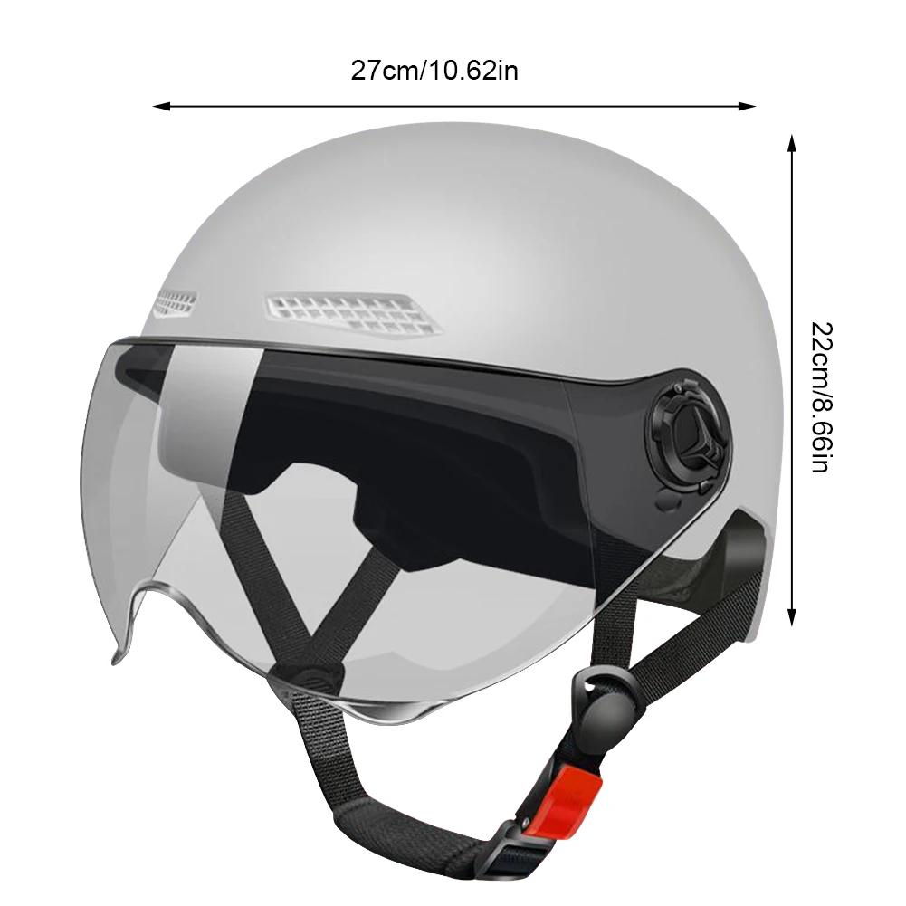 

Electric Bike Safety Helmet Bicycle Helmet 3C Certified Adult Children Cartoon Motorcycle Half Helmet with Goggle Scooter Helmet