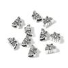 10pcs/lot Alloy Large Holes Beads Simple Pendant Charm Beads Fit DIY Original Bracelet Jewelry Making Accessories
