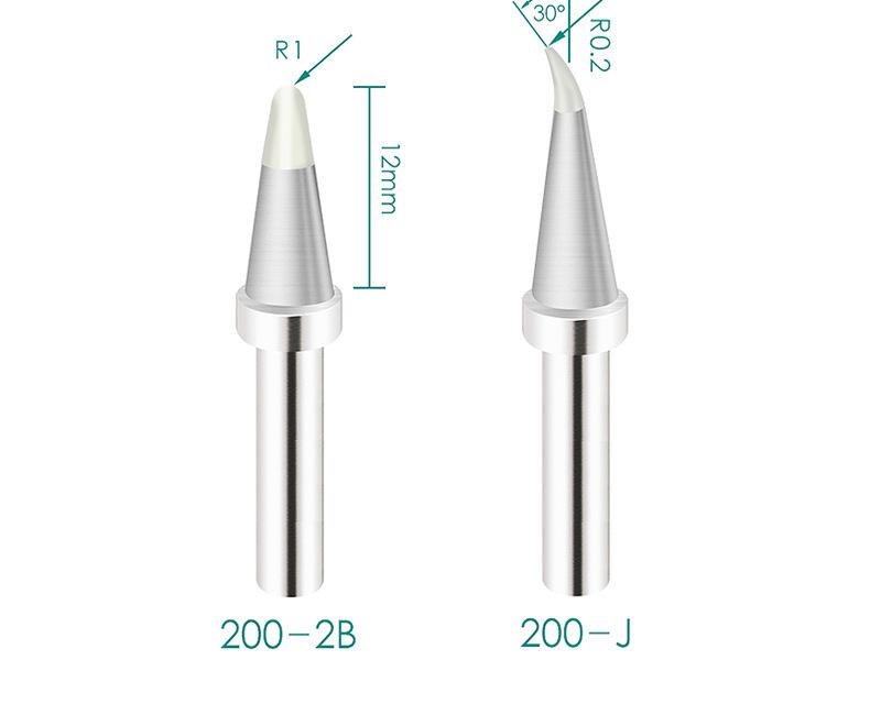 QUICK Kuai Ke TS2200/203H/503 Soldering Iron Tips - Compatible Models 203D/376D In 200-C/D/B/I/J/LB Styles.