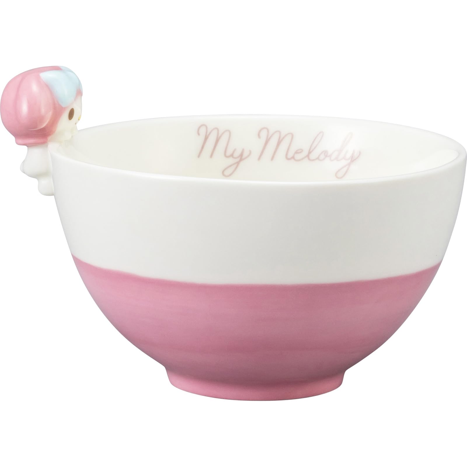 

San Art Sanrio My Melody Rice Bowl with Figure, Ride-On Rice Bowl, My Melody, Sanrio Goods, Gift, Present, SAN4212-3
