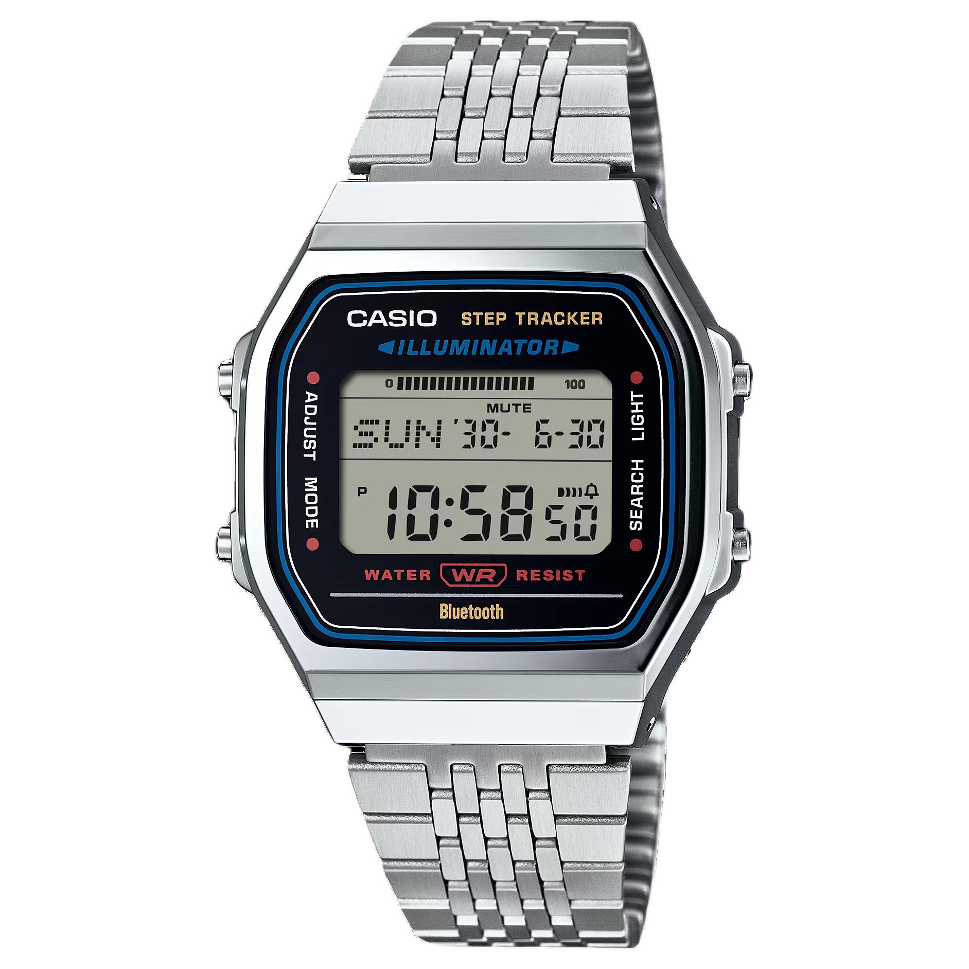 CASIO VINTAGE 30m Water Resistant Quartz Movement Stainless Steel Strap Watch Men s Watches ABL-100WE-1A Gray Dial