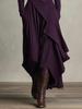 2025 European Women's Solid Color Long Sleeve Turtleneck Maxi Dress