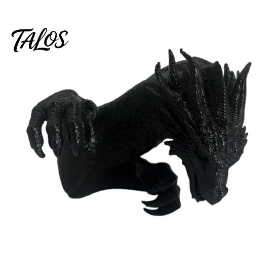 Custom Desk Setup Figurine 3D Printed Dragon Monitor Decor, Decorative Ornament for PC Gaming Desktop Accessory Setup, Creative Screen Edge