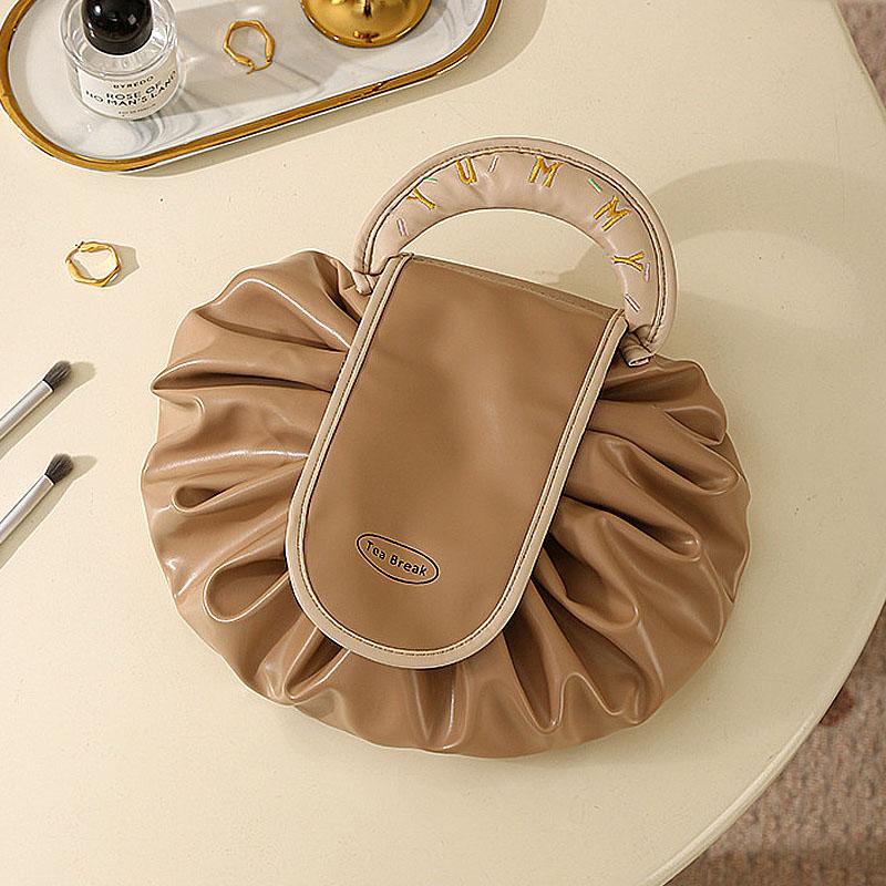 Travel Storage Makeup Bag Women Drawstring Cosmetic Bag Organizer Female Pouch Portable Waterproof Toiletry Beauty Case