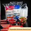 Disposable Thickened Round Plastic Bowls with Lids