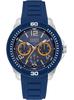 Montre - Guess - Tread - Silicone bleu - Étanchéité 10 ATM - Cadran analogique bleu