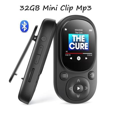 2024 Nowy Mini Odtwarzacz MP3 z Klipsem Przenośny Sportowy Odtwarzacz Muzyki HiFi Bezstratna Muzyka MP3 Z Bluetooth, Radio FM, Nagrywanie
