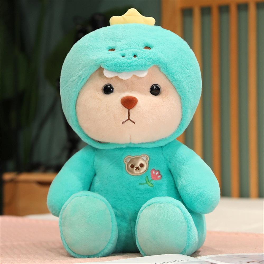 Transform Into Teddy Bear Doll Plush Toy Cute Little Bear Doll Gift