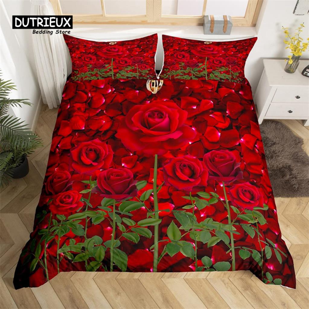 Chrysanthemen Bettbezug Gold Schmetterling Bettwäsche Set King Size Mikrofaser Blüte Blume Bettdeckenbezug Botanischer Steppdeckenbezug