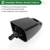 Motoforti Headlight Washer Nozzle, Headlamp Washer Jet Sprayer for Toyota Land Cruiser 1998-2007, Plastic, Black, No. 8504460060