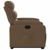 Recliner Chair with Lift Assistance Brown Fabric